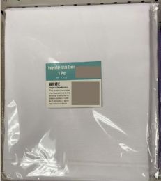 24 Pieces White Polyester Table Cover 102in - Table Cloth