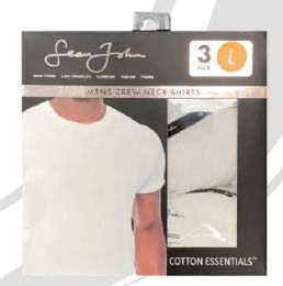 24 Pieces Mens 3pk Crew Neck T-Shirts - Mens Undershirts