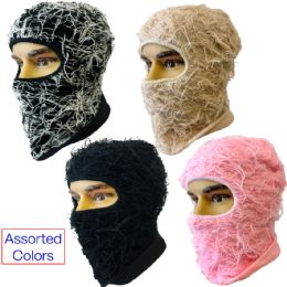 24 of Distressed Balaclava With Assorted Colors