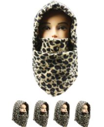 24 of Leopard Pattern Balaclava Face Mask