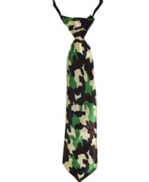 24 of Military Regular Camo Kid Necktie