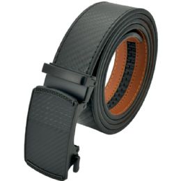 24 of Carbon Black Ratchet Belts No Hole Adjustable Slide Belts