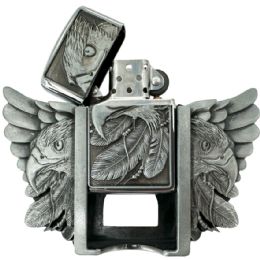 12 pieces Proud Eagle Design Vintage Lighter Belt Buckles - Belt Buckles