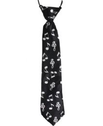 24 of Music Patterned Kid Necktie