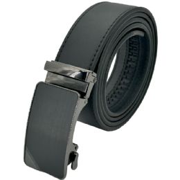 24 of Pitch Black Ratcheting Belts Adjustable Slide Belts Without Holes