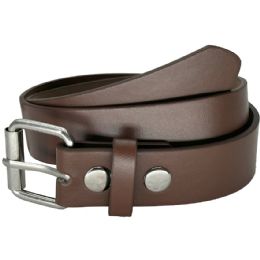 24 Pieces Leather Belts Quality Brown For Kids Mixed Size - Kid Belts