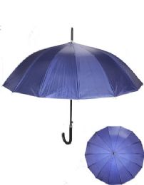 24 Pieces Sleek Navy Umbrella - Umbrellas & Rain Gear