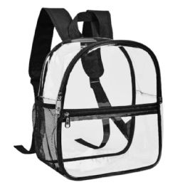 24 Pieces Clear Backpack Transparent Bags With Stadium Approved Size - Backpacks 18" or Larger