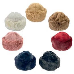 24 of Women Winter Hat - Faux Fur Cossack Style Hat