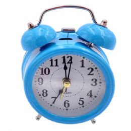 12 Pieces Vintage Blue Table Alarm Clocks - Home Accessories