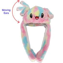 12 pieces Cute Rainbow Animal Hats With Moving Ears - Winter Animal Hats