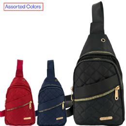24 Pieces Trendy Small Waterproof Crossbody Bags Assorted Colors - Shoulder Bags & Messenger Bags
