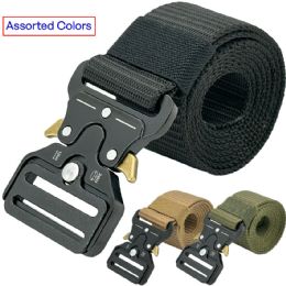 24 of Tactical HeavY-Duty Belts With Metal Quick Release Buckle - Adjustable And Assorted