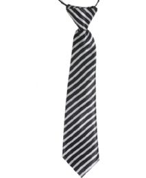 24 of Black And White Lines Kid Necktie