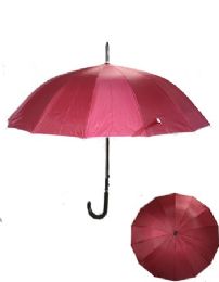 24 Pieces Bold Red Umbrella - Umbrellas & Rain Gear
