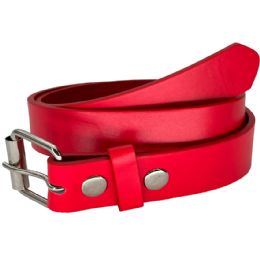 24 Pieces Belt Hot Red For Children - Kid Belts