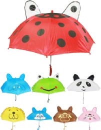 24 Pieces Colorful Cute Animal Design Umbrellas For Children - Umbrellas & Rain Gear