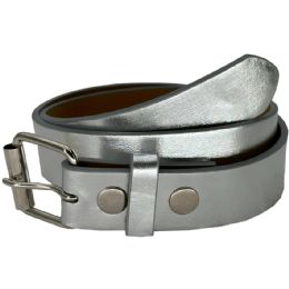 24 Pieces Children's Belts Bright Gray - Kid Belts