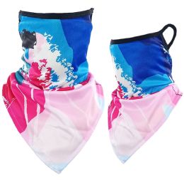 24 Pieces Neck Gaiters Print Design Triangle Face Shields - Face Mask