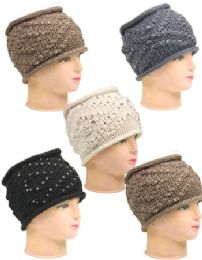 24 of Cable Braided Woven Winter Headbands For Women