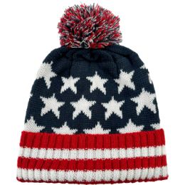 24 of Winter Hats With American Flag Design