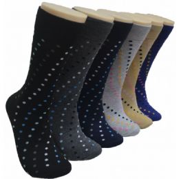 288 Pairs Men's Novelty Socks - 10-13 - Dots - Mens Dress Sock