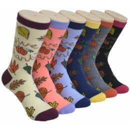 360 Pairs Ladies Crew Socks - 9-11 - 9-11 - Thanksgiving - Womens Crew Sock