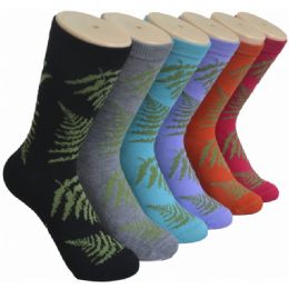 360 Pairs Ladies Crew Socks - 9-11 - Fern - Womens Crew Sock