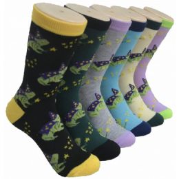 360 Pairs Ladies Crew Socks - 9-11 - Magic Frog - Womens Crew Sock