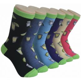 360 Pairs Ladies Crew Socks - 9-11 - Lemonade - Womens Crew Sock