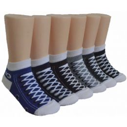 480 Pairs Boy's Low Cut Socks - Size 6-8 - Sneakers - Boys Ankle Sock