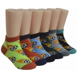480 Pairs Boy's Low Cut Socks - Size 6-8 - Soccer - Boys Ankle Sock