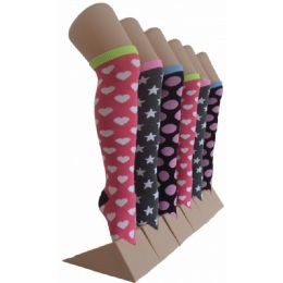 240 Pairs Girl's Knee High Socks Size 6-8 Shapes - Girls Knee Highs