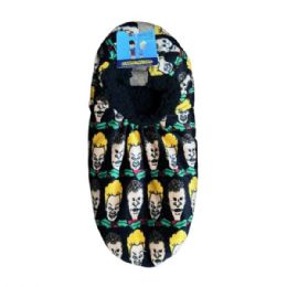 12 pieces Mens Xmas Beavis & Butthead Fuzzy Slippers In Assorted Sizes - Men's Slippers