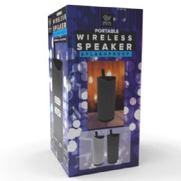 4 of 6.25" Wireless Splashproof Portable Speaker With Carrying Loop