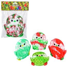 144 of Holiday Penguin Bubble Poppers 6 inch