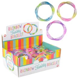 288 pieces Rainbow Twisty Bracelet - Bracelets