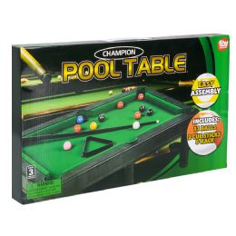 12 pieces Champion Pool Table 19 inch x 11 inch - Sports Toys