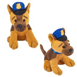 144 Wholesale 7 Inch Plush Police Dog
