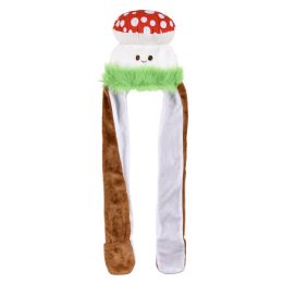 24 pieces Mushroom Hoodie Hat 39.5 inch - Winter Animal Hats