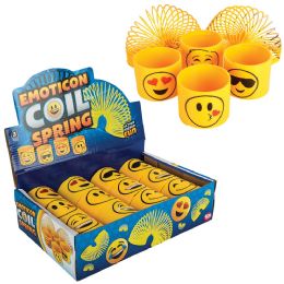 144 pieces 3 inch (80mm) Emoticon Coil Spring - Magic & Joke Toys