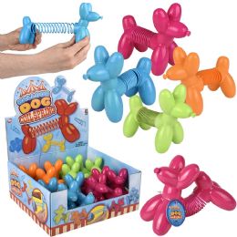 144 pieces 4.75 inch Balloon Dog Coil Spring - Magic & Joke Toys
