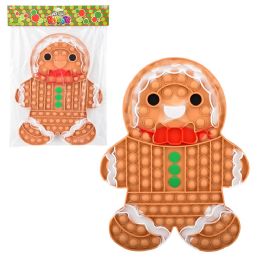 24 pieces Gingerbread Man Mega Bubble Popper 13 inch - Fidget Spinners