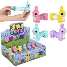108 pieces Easter Bunny Fidget Spring 4.7 inch - Magic & Joke Toys