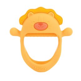 48 Pieces \Nuby 100% Silicone Infant Animal Teething Mitten, Lion, 3+ Months - Baby Accessories