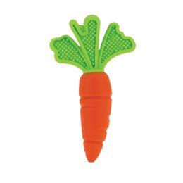 48 Pieces Nuby 100% Silicone Carrot Teether with Massaging Bristles 3+ Months - Baby Accessories