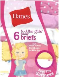 432 Pieces Hanes Toddler Girls Underwear Mix Prints Size 2-3t - Girls Underwear and Pajamas