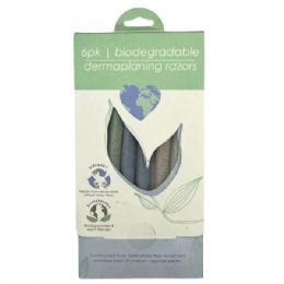 60 pieces Love Our Earth Biodegradable Wheat Straw Dermaplane Razors - Shaving Razors