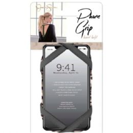 24 pieces Jessica Simpson Padded Adjustable Cell Phone  Grip Hand Band In Cheetah Print - Tripods and Phone Holders