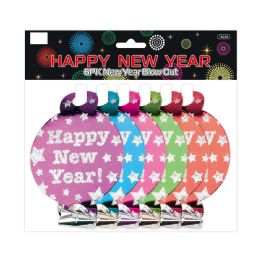 48 of New Year Party Blow Out Asst. Colors 6pc Pack